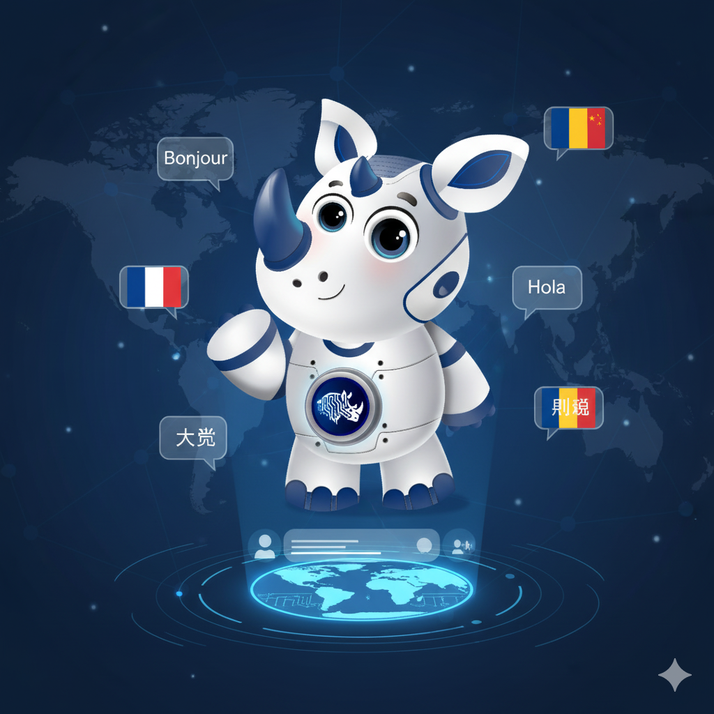 Multilingual AI Chatbot - Rhinon AI feature demonstration
